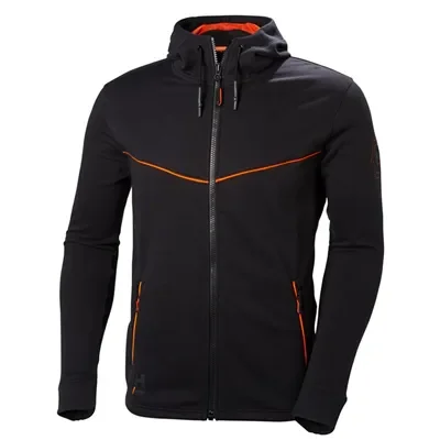 Helly Hansen 79197 Chelsea Evolution Hoodie Zwart – Met Capuchon & YKK Rits, Maat M