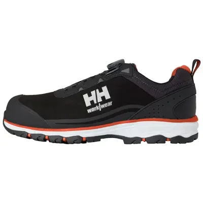 Helly Hansen Chelsea Evo 2 Boa Veiligheidsschoen S3 Laag Zwart - Oranje - BOA Sluiting & Metaalvrij - Maat 42
