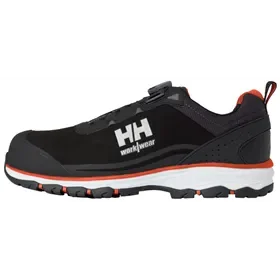 Helly Hansen Chelsea Evo 2 Boa Low Safety Shoe S3 Black - Orange - BOA Closure & Metal-Free - Size 43 Helly Hansen Chelsea Evo 2 Boa Veiligheidsschoen S3 Laag Zwart - Oranje - BOA Sluiting & Metaalvrij - Maat 43