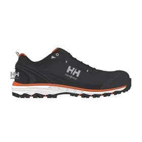 Helly Hansen Chelsea Evo 2 Low Safety Shoe S3 Black - Orange - Metal Free & Breathable - Size 40 Helly Hansen Chelsea Evo 2 Veiligheidsschoen S3 Laag Zwart - Oranje - Metaalvrij & Ademend - Maat 40