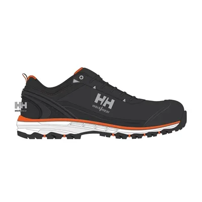 Helly Hansen Chelsea Evo 2 Veiligheidsschoen S3 Laag Zwart - Oranje - Metaalvrij & Ademend - Maat 46