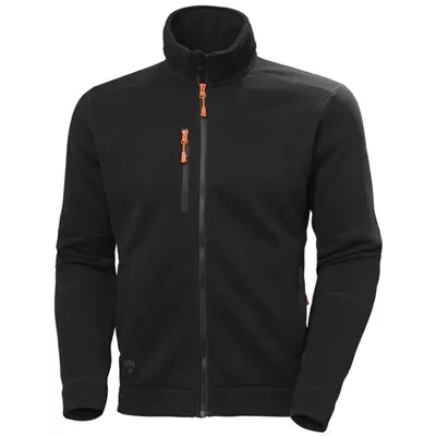 Helly Hansen Kensington Gebreid Fleecejack Zwart - Maat XL