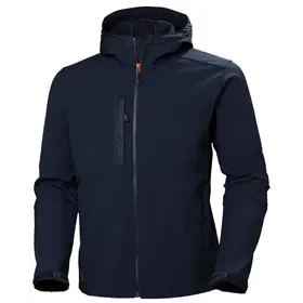 Helly Hansen Kensington Softshell Jacket 74230 Navy - With Hood & Water-Repellent, Size XL Helly Hansen Kensington Softshelljas 74230 Marine – Met Capuchon & Waterafstotend, Maat XL