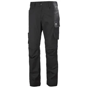 Helly Hansen Manchester Construction Work Pants Black – 2-Way Stretch & Hanging Pockets, Size 52 Helly Hansen Manchester Construction Werkbroek Zwart – 2-Way Stretch & Hangzakken, Maat 52