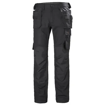Helly Hansen Oxford Construction Werkbroek Zwart – Stretch, Cordura Versteviging & Hangzakken, Maat C56