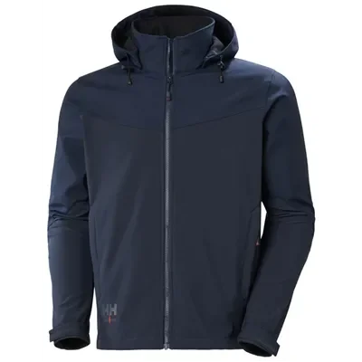 Helly Hansen Oxford Softshell Jas Marine – DWR Coating & Afneembare Capuchon, Maat XL