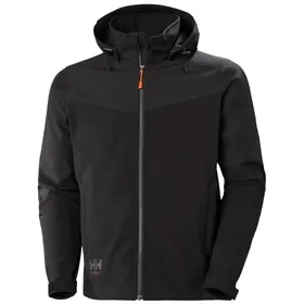 Helly Hansen Oxford Softshell Jacket Black - Water-Resistant & Comfort Fit, Size M Helly Hansen Oxford Softshell Jas Zwart – Waterafstotend & Comfort Fit, Maat M