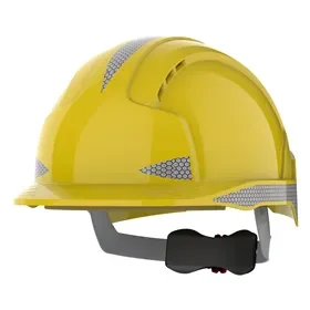 JSP AJB170-400-200 Yellow Safety Helmet - Lightweight ABS & CR2 Reflective JSP AJB170-400-200 Veiligheidshelm Geel - Lichtgewicht ABS & CR2 Reflectie