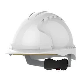 JSP AJE170-000-100 White Safety Helmet - HDPE & Revolution® Wheel Ratchet JSP AJE170-000-100 Veiligheidshelm Wit - HDPE & Revolution® Wielratel