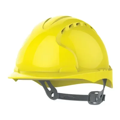 JSP AJF160-000-200 Veiligheidshelm Geel - HDPE & OneTouch™ Slipvergrendeling