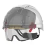 JSP AMB170 EVO VISTAlens Veiligheidshelm Wit/Smoke - Geïntegreerde Veiligheidsbril & Draaiknop