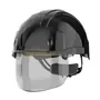 JSP AMD170 VistaShield Veiligheidshelm Zwart/Smoke - Geïntegreerd Gelaatsscherm & Draaiknop