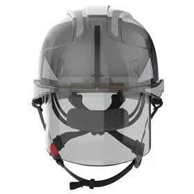 JSP AMH270 Industriële Klimhelm Wit-Smoke - Geïntegreerde Oogbescherming & Draaiknop JSP AMH270 Industriële Klimhelm Wit-Smoke - Geïntegreerde Oogbescherming & Draaiknop
