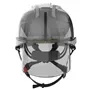 JSP AMH270 Industriële Klimhelm Wit-Smoke - Geïntegreerde Oogbescherming & Draaiknop
