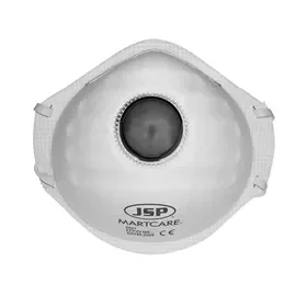JSP FFP2V Martcare Dust Masks - Easy Breathing & Reliable Protection (10-Pack) JSP FFP2V Martcare Stofmaskers - Ademgemak & Betrouwbare Bescherming (10x)