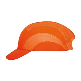 JSP HardCap A1+ Safety Cap HV-Orange - 5 cm Brim, EN 812, Reflective & Ventilated JSP HardCap A1+ Veiligheidspet HV-Oranje - 5 cm Klep, EN 812, Reflecterend & Geventileerd