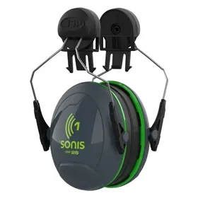 JSP Sonis1 Ear Defender - Helmet Attachment, SNR 26 & Adjustable Steel Arms (EN 352-3) JSP Sonis1 Gehoorkap - Helmbevestiging, SNR 26 & Verstelbare Stalen Armen (EN 352-3)
