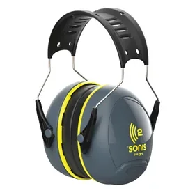 JSP Sonis2 Ear Defender AEB020 - With Headband, SNR 31 & Adjustable Steel Arms JSP Sonis2 Gehoorkap AEB020 - Met Hoofdbeugel, SNR 31 & Verstelbare Stalen Armen