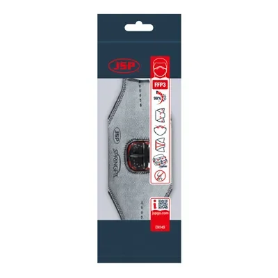 JSP Springfit 436ML FFP3V Masker - Compact & Typhoon™ Ventiel voor Extra Comfort