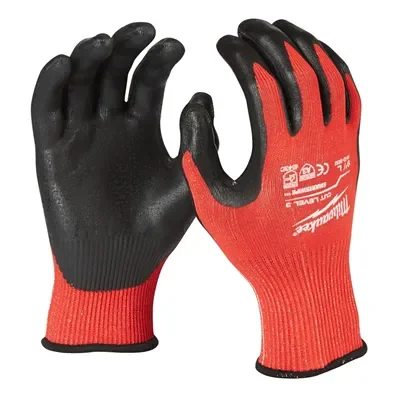 Milwaukee 1420 Snijvaste Werkhandschoenen Cut 3 - Touchscreen Compatibel & Oliebestendige Grip - Maat 10