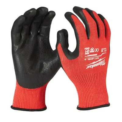 Milwaukee 1420 Snijvaste Werkhandschoenen Cut 3 - Touchscreen Compatibel & Oliebestendige Grip - Maat 9