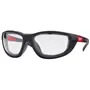 Milwaukee 1885 Bril - Heldere Premium Veiligheidsbril met Comfort & Beschermhoes