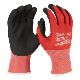 Milwaukee Cut Level 1/A Work Gloves - Lightweight, Reinforced & Touchscreen Compatible - Size 8 Milwaukee Werkhandschoenen Snijklasse 1/A - Lichtgewicht, Versterkt & Touchscreen Compatibel - Maat 8