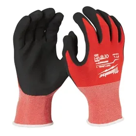 Milwaukee Work Gloves Cut Level 1/A - Lightweight, Reinforced & Touchscreen Compatible - Size 9 Milwaukee Werkhandschoenen Snijklasse 1/A - Lichtgewicht, Versterkt & Touchscreen Compatibel - Maat 9