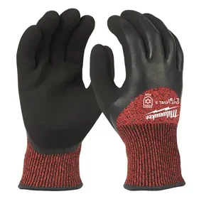 Milwaukee Winter Gloves Cut Level C - Water-Resistant & Lined, Size 9 Milwaukee Winterhandschoenen Snijklasse C - Waterafstotend & Gevoerd, Maat 9