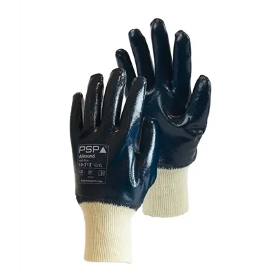 PSP 10-212 Nitril Werkhandschoen – Gesloten Rug & Oliebestendige Grip - Maat 10