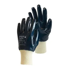 PSP 10-212 Nitrile Work Gloves - Closed Back & Oil-Resistant Grip - Size 9 PSP 10-212 Nitril Werkhandschoen – Gesloten Rug & Oliebestendige Grip- Maat 9