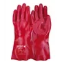 PSP 10-435 PVC Werkhandschoen Oliebestendig Dubbel Gecoat 35 cm - Rood - Maat 10