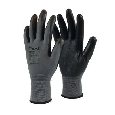 PSP 10-510 Werkhandschoen Nitril Foam Zwart – Oliegrip & Vloeistofdichte Palm, Maat 11