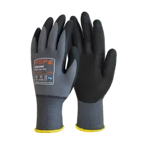 PSP 10-570 All-Purpose Work Gloves NF Black - Nitrile Foam, Breathable & Comfortable - Size 11 PSP 10-570 Allround Werkhandschoen NF Zwart – Nitril Foam, Ademend & Comfortabel - Maat 11