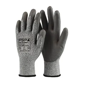 PSP 15-600 Snijvaste Werkhandschoenen Cut 5 Grijs - PU Coating, Grip & Vingergevoelig - Maat 8 PSP 15-600 Snijvaste Werkhandschoenen Cut 5 Grijs - PU Coating, Grip & Vingergevoelig - Maat 8