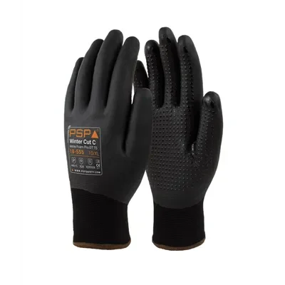 PSP 18-555 Winterhandschoenen Cut C - Gevoerd, Touchscreen & Grip Dots, Maat 9