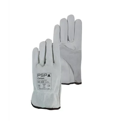 PSP 34-220 Driver Werkhandschoen Corium Grain/Splitleer Beige – Soepel & Ongevoerd, Maat 10