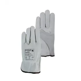 PSP 34-220 Driver Werkhandschoen Corium Grain/Splitleer Beige – Soepel & Ongevoerd, Maat 8
