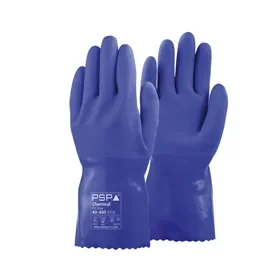PSP 40-400 Chemische Handschoenen PVC Blauw - Sandy Finish & Triple Dipped, 30cm, Maat 10 PSP 40-400 Chemische Handschoenen PVC Blauw - Sandy Finish & Triple Dipped, 30cm, Maat 10