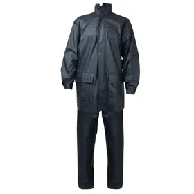 PSP 60-103 Regenpak Oslo Navy - Waterdicht, Met Capuchon & Gelaste Naden - Maat L