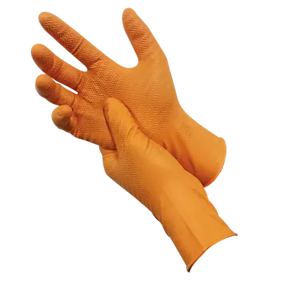 PSP 60-246 Gripper Nitril Wegwerphandschoen Oranje – Super Grip & Chemisch Bestendig - Maat XXL