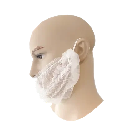 PSP Baardmasker PP Wit – Food Approved & Latexvrij – 100 Stuks