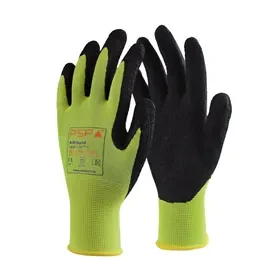 PSP Lite Pro Werkhandschoen Latex Geel – Droge Grip & Comfort, Maat 9