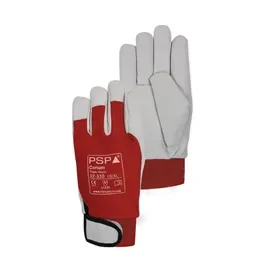 PSP Tropic Werkhandschoen Geitenleer met Klittenbandsluiting Rood/Wit - Maat 10 PSP Tropic Werkhandschoen Geitenleer met Klittenbandsluiting Rood/Wit - Maat 10