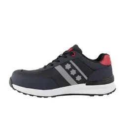 Rucanor Game 131 Safety Shoe S1P Low Blue/Red - Ultra Lightweight & Metal-Free - Size 48 Rucanor Game 131 Veiligheidsschoen S1P Laag Blauw/Rood - Ultra Lichtgewicht & Metaalvrij - Maat 48