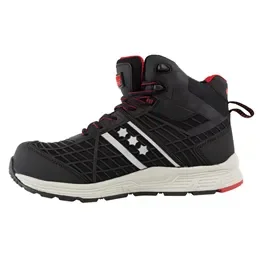 Rucanor Score 331 High Safety Shoe S3 Black/Red - Lightweight & Metal-Free - Size 42 Rucanor Score 331 Veiligheidsschoen S3 Hoog Zwart/Rood - Lichtgewicht & Metaalvrij - Maat 42