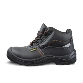 Safeet Boras High Safety Shoe S3 Black - Steel Toe & Bumper - Size 43 Safeet Boras Veiligheidsschoen S3 Hoog Zwart - Stalen Neus & Overneus - Maat 43