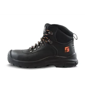 Safeet Builder 308 High-Top Safety Shoe S3 Black - Anti-Slip & Shock Absorbing - Size 37 Safeet Builder 308 Veiligheidsschoen S3 Hoog Zwart - Antislip & Shock Absorberend - Maat 37