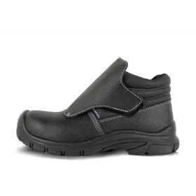 Safeet Welder High Safety Shoe S3 Black - Heat Resistant & Velcro Closure - Size 44 Safeet Welder Veiligheidsschoen S3 Hoog Zwart - Hittebestendig & Velcro Sluiting - Maat 44