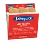 Salvequick Navulling 6444 Textielpleisters – 6×40 Stuks, Voor Pleisterdispenser (Twee Formaten)